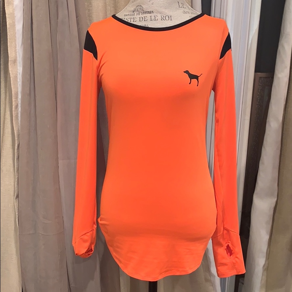 Neon Orange Victoria’s Pink Ultimate Long Sleeve